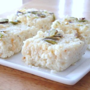 Kalakand Barfi (Malai Barfi)